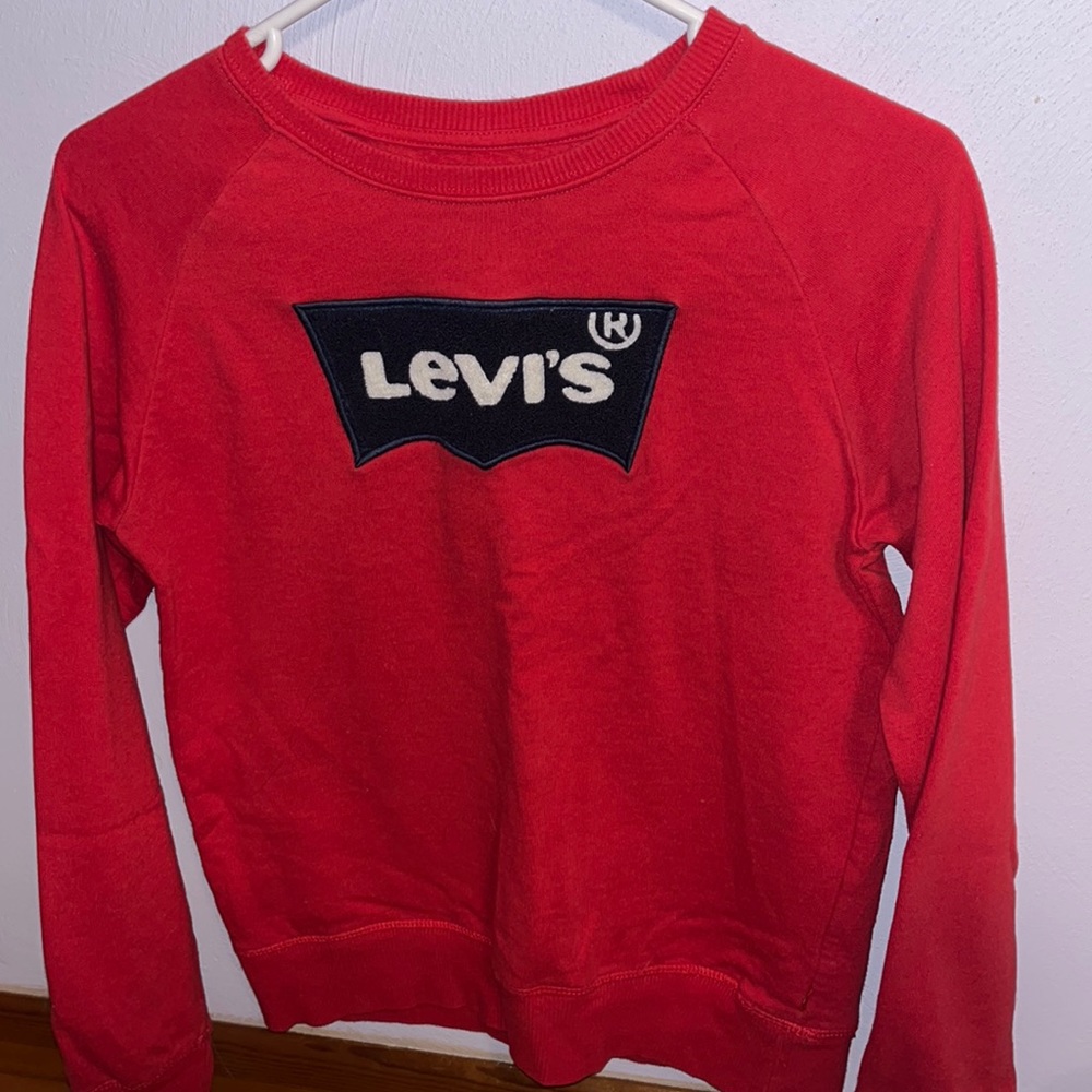 Red Levi Crew Neck